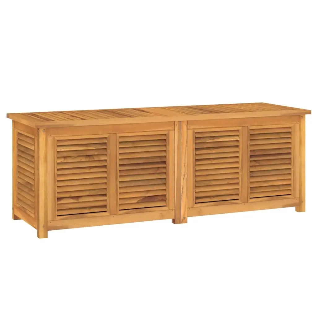 Garden Storage Box Outdoor Furniture 150x50x55cm Solid Teak Wood Brown