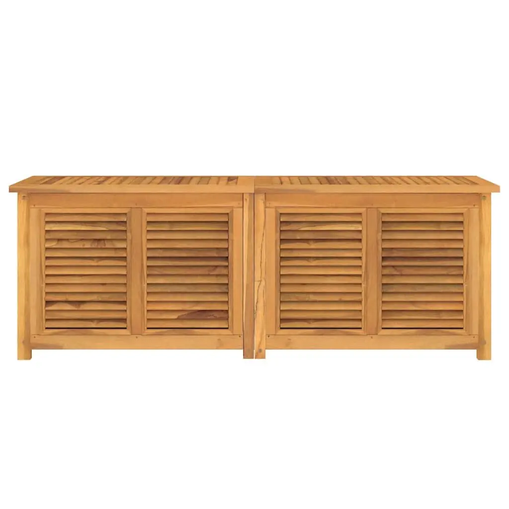 Garden Storage Box Outdoor Furniture 150x50x55cm Solid Teak Wood Brown