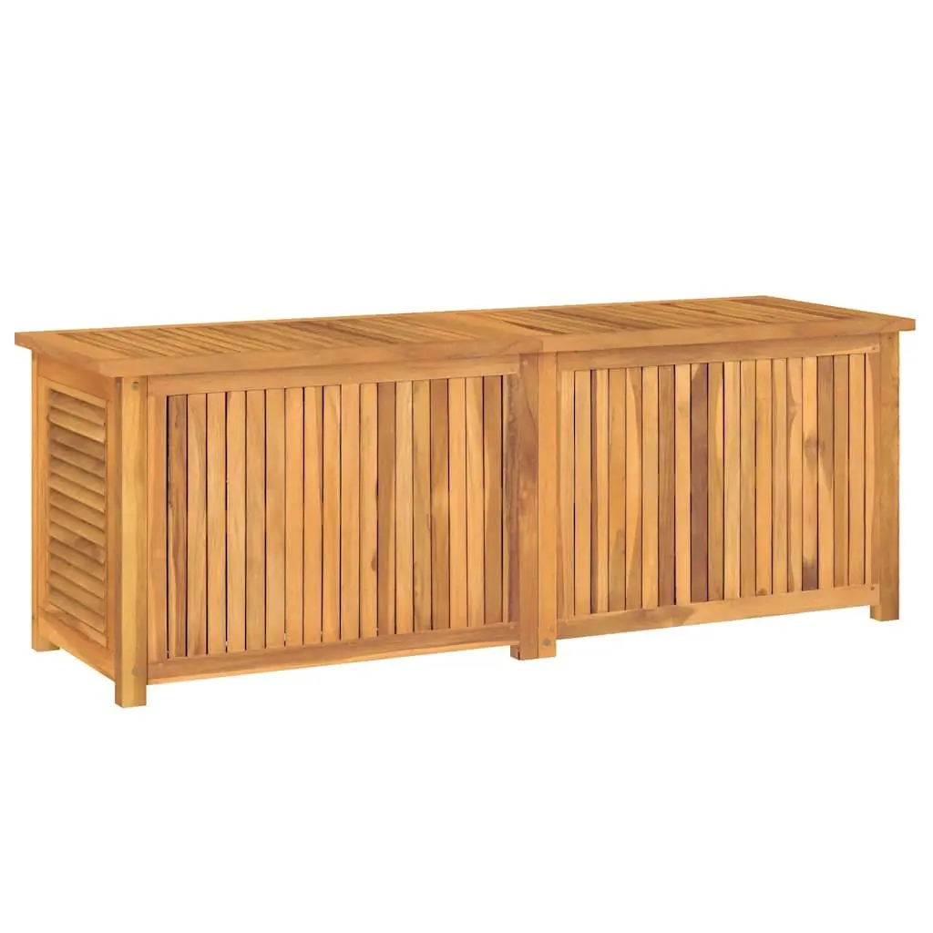 Garden Storage Box Outdoor Furniture 150x50x55cm Solid Teak Wood Brown