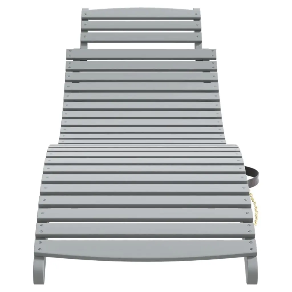 Grey Sun Lounger with Side Table