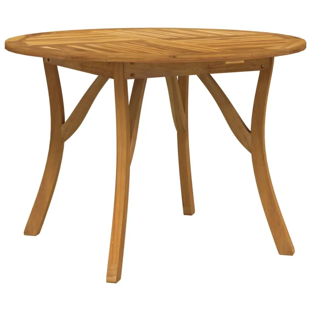 Round Acacia Wood Garden Table Ø 110 cm