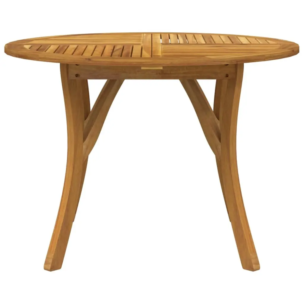 Round Acacia Wood Garden Table Ø 110 cm