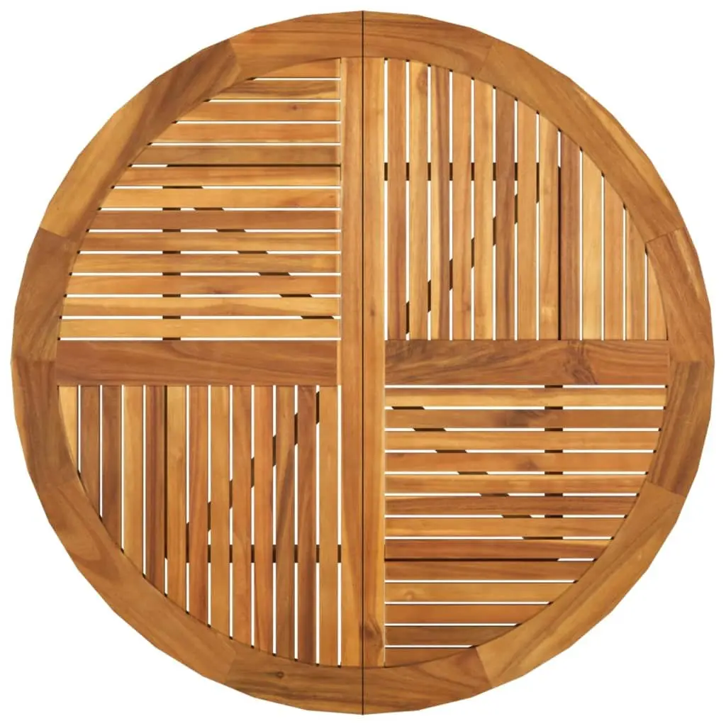 Round Acacia Wood Garden Table Ø 110 cm