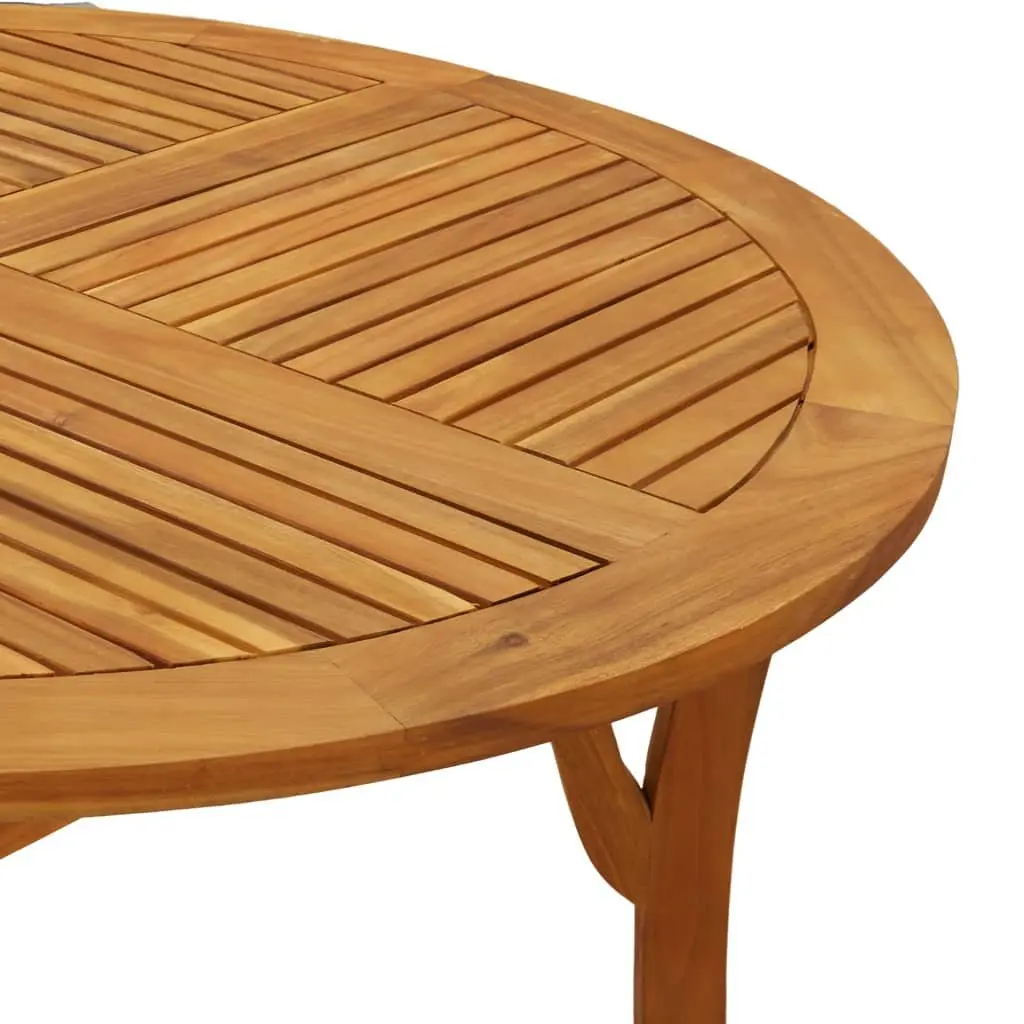 Round Acacia Wood Garden Table Ø 110 cm