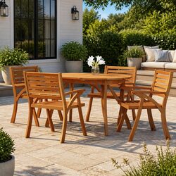 Durable Outdoor Dining Table Crafted from Acacia Wood