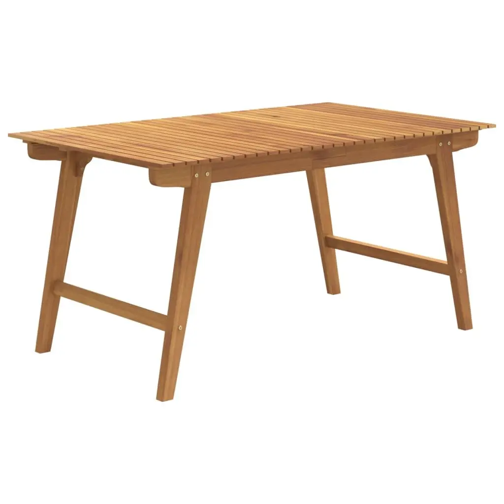 Solid Wood Garden Dining Table for Outdoor Use