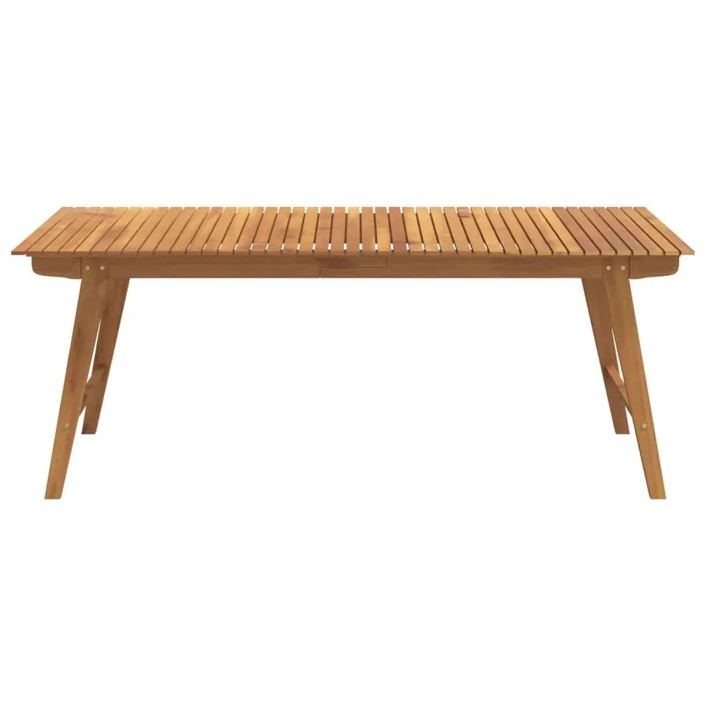 Garden Dining Table 200x90x75cm Solid Wood Acacia Outdoor Patio Furniture Brown