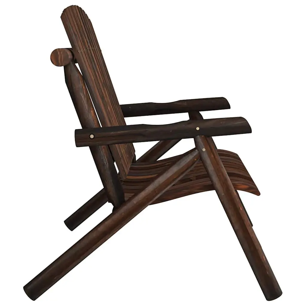 Wooden Garden Bench Outdoor Seating 2-Seater Brown