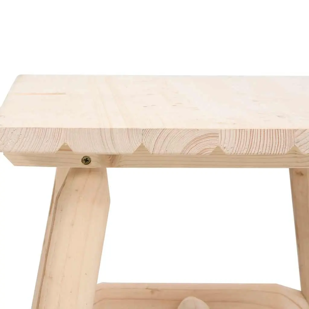 Side Table Outdoor Use 49x49x50cm Solid Wood Spruce Brown