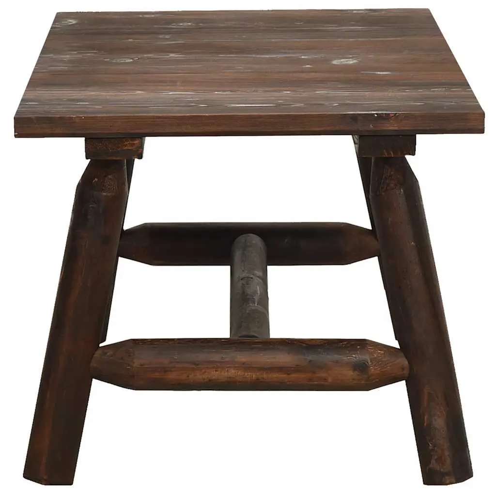 Outdoor Coffee Table Brown Solid Spruce Wood Patio Garden Furniture 90 x 50 x 41 cm