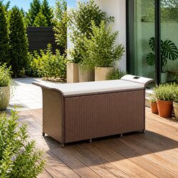 Comfortable Outdoor Garden Bench with Practical Storage