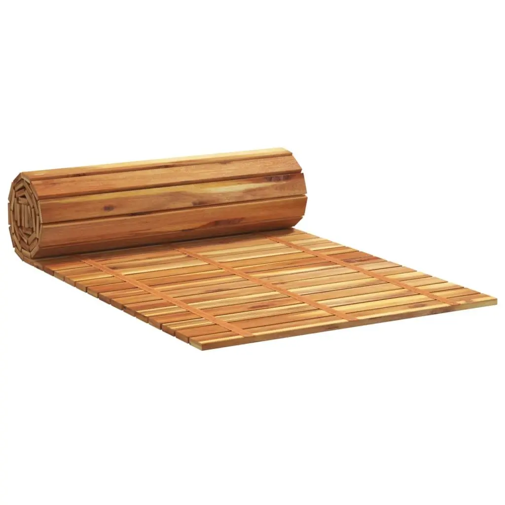 Solid Wood Garden Walkway Outdoor Paving Brown 200x50cm Rustic Pathway Decor