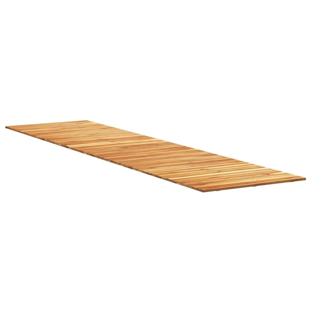 Solid Wood Garden Walkway Outdoor Paving Brown 200x50cm Rustic Pathway Decor