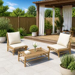 Reliable Bamboo Chairs Set for Your Outdoor Needs