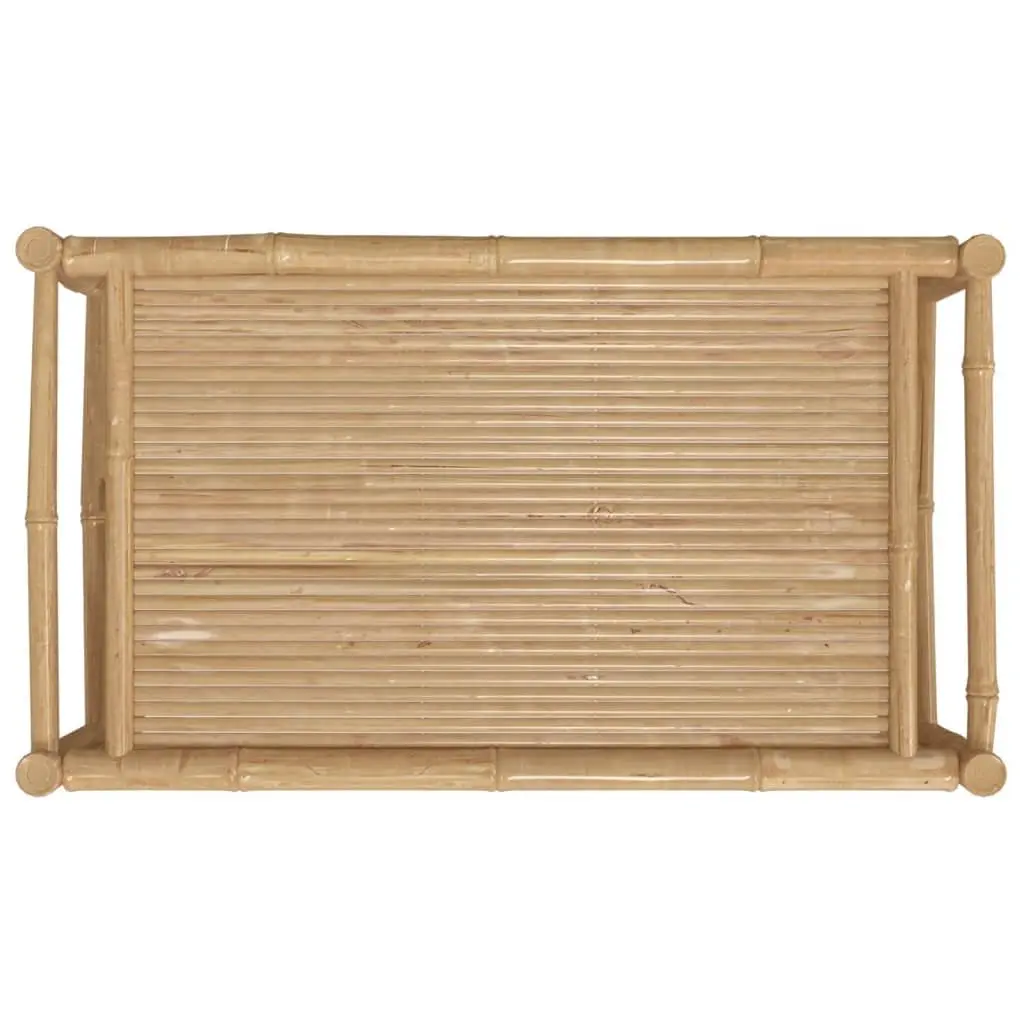 Bamboo Coffee Table Outdoor Patio Furniture Brown 100x55x33cm