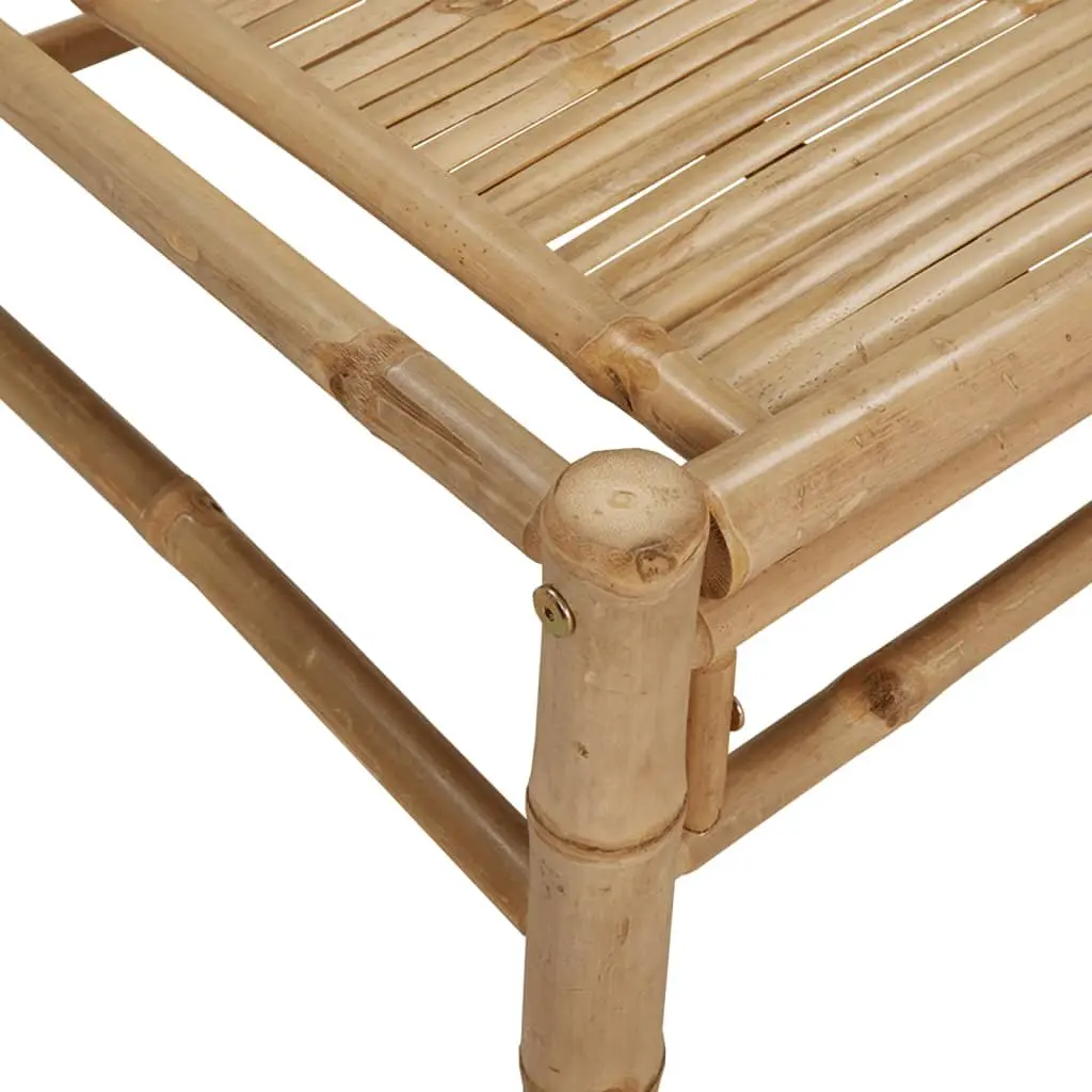 Bamboo Coffee Table Outdoor Patio Furniture Brown 100x55x33cm