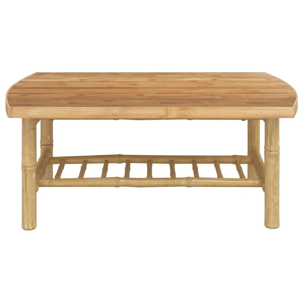 Garden Coffee Table Outdoor Bamboo 90x55x37 cm Brown