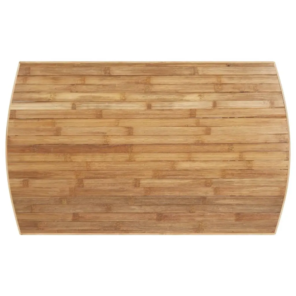 Garden Coffee Table Outdoor Bamboo 90x55x37 cm Brown