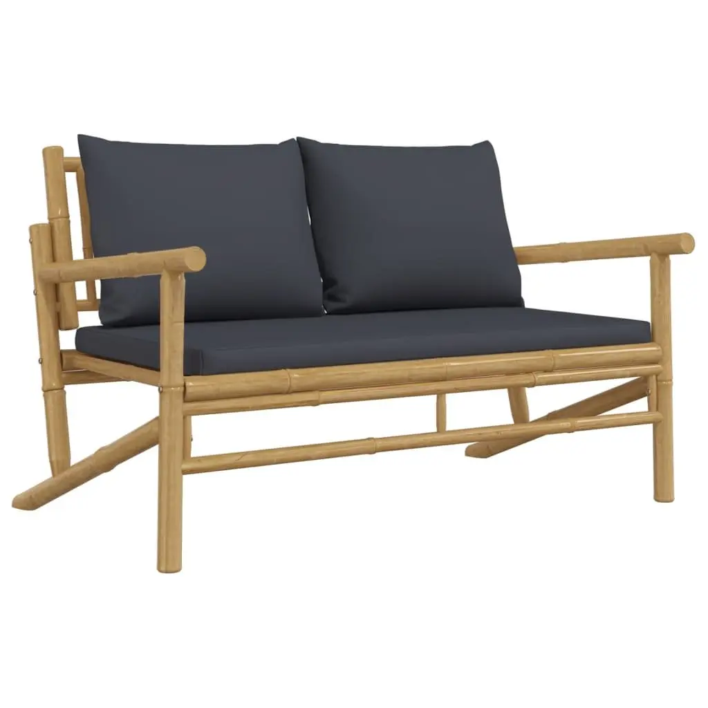 Outdoor Sectional Sofa Lounge Set 2 Piece Garden Seating Grey