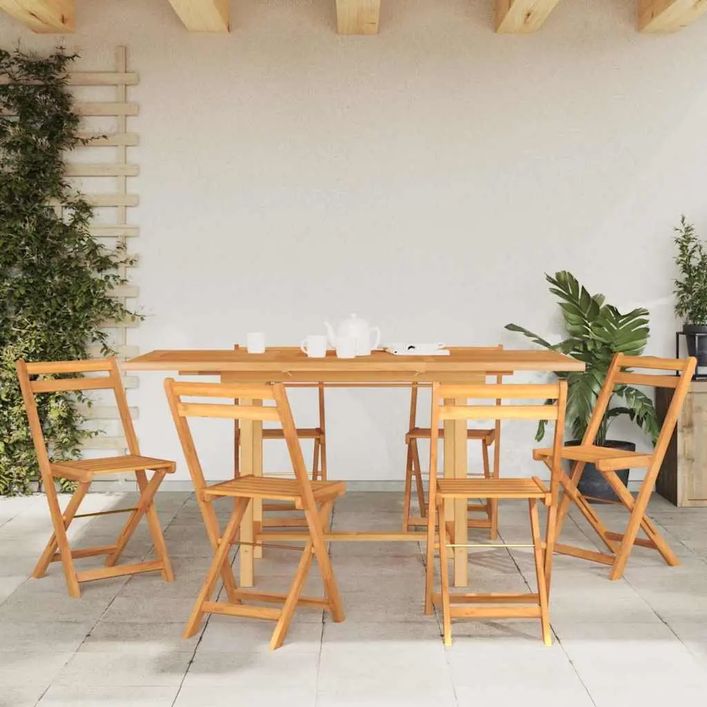 Extending Garden Table Outdoor Dining 110160x80x75cm Brown