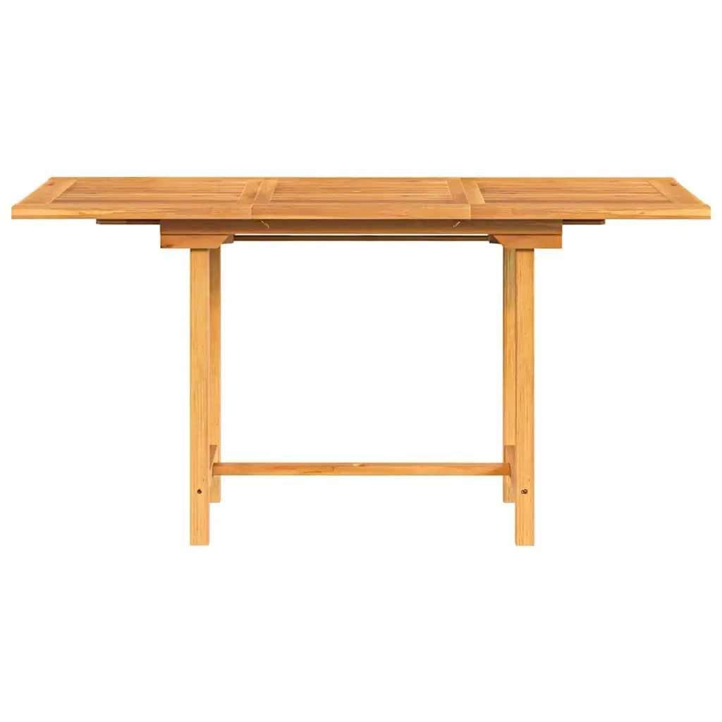 Extending Garden Table Outdoor Dining 110160x80x75cm Brown