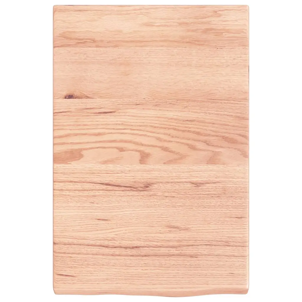 Wall Shelf Rustic Storage Solid Wood 40 x 60 cm Light Brown