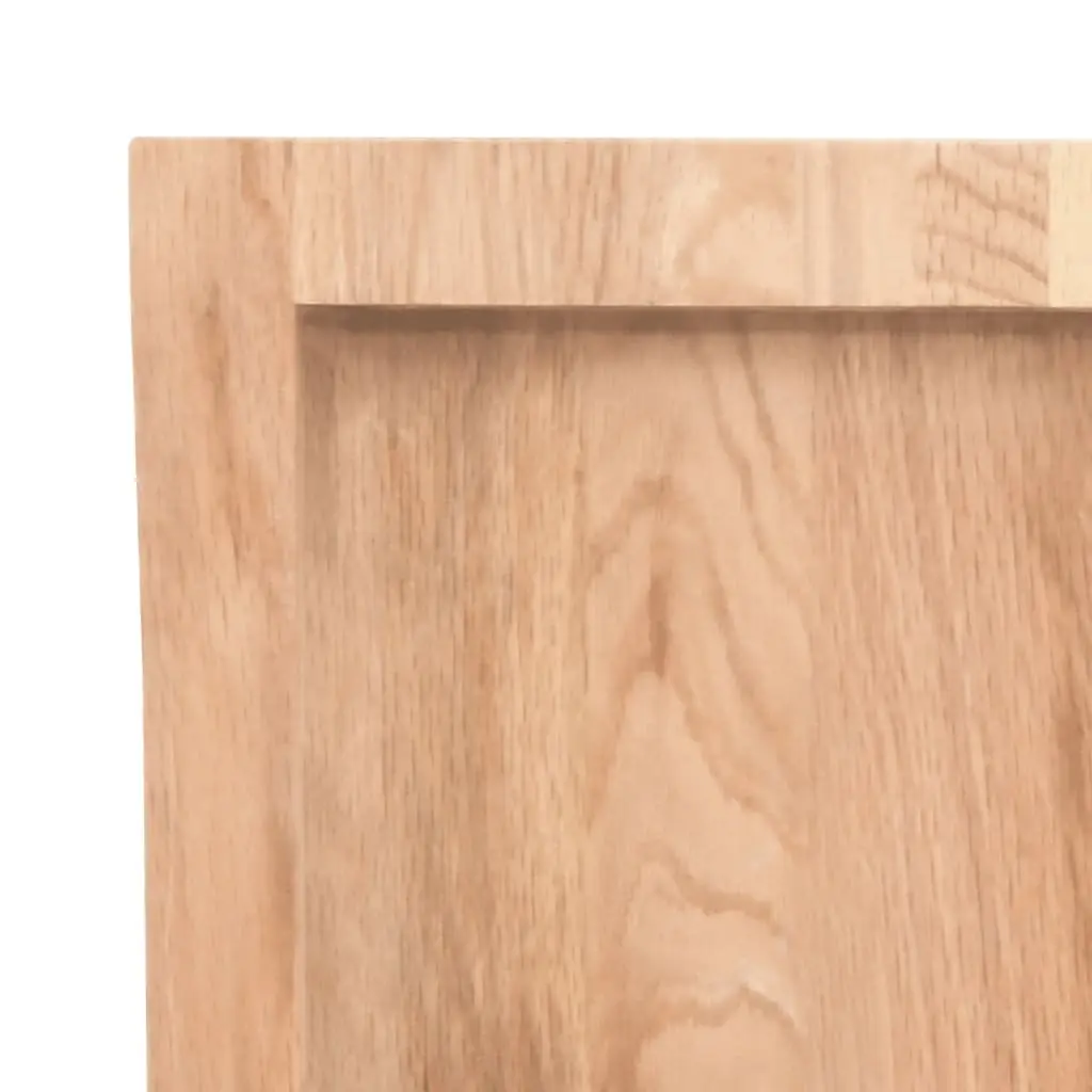 Wall Shelf Solid Oak Wood Light Brown 80x50cm Rustic Storage Ledge Handmade