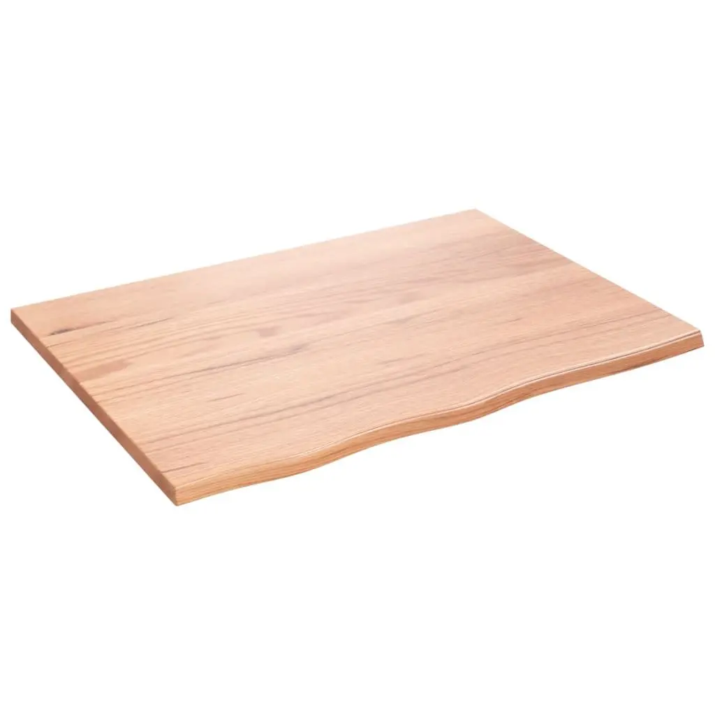 Wall Shelf Rustic Storage 80x60x2cm Light Brown Solid Oak Wood