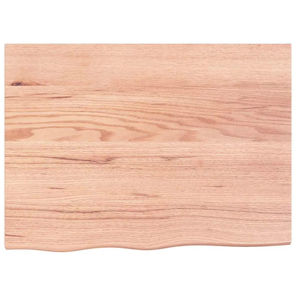 Wall Shelf Oak Solid Wood Light Brown 80x60cm Rustic Storage Floating Ledge