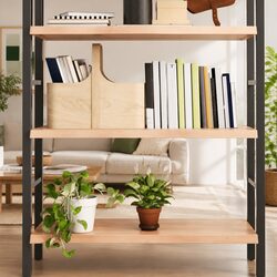 Wall Shelf Solid Oak Wood Light Brown 100x60cm Rustic Storage Floating Ledge