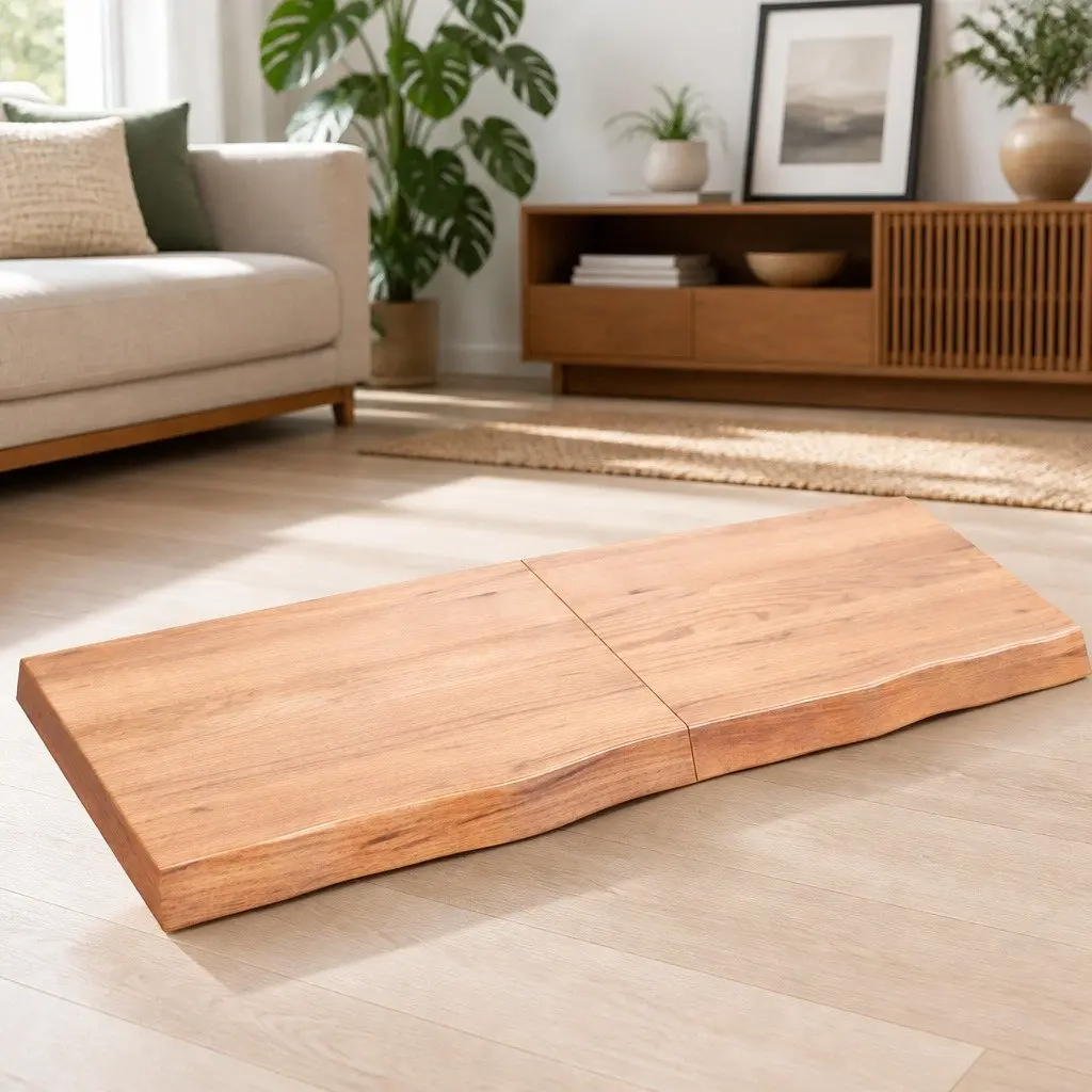 Solid Oak Wall Shelf 120x50cm for Home Use