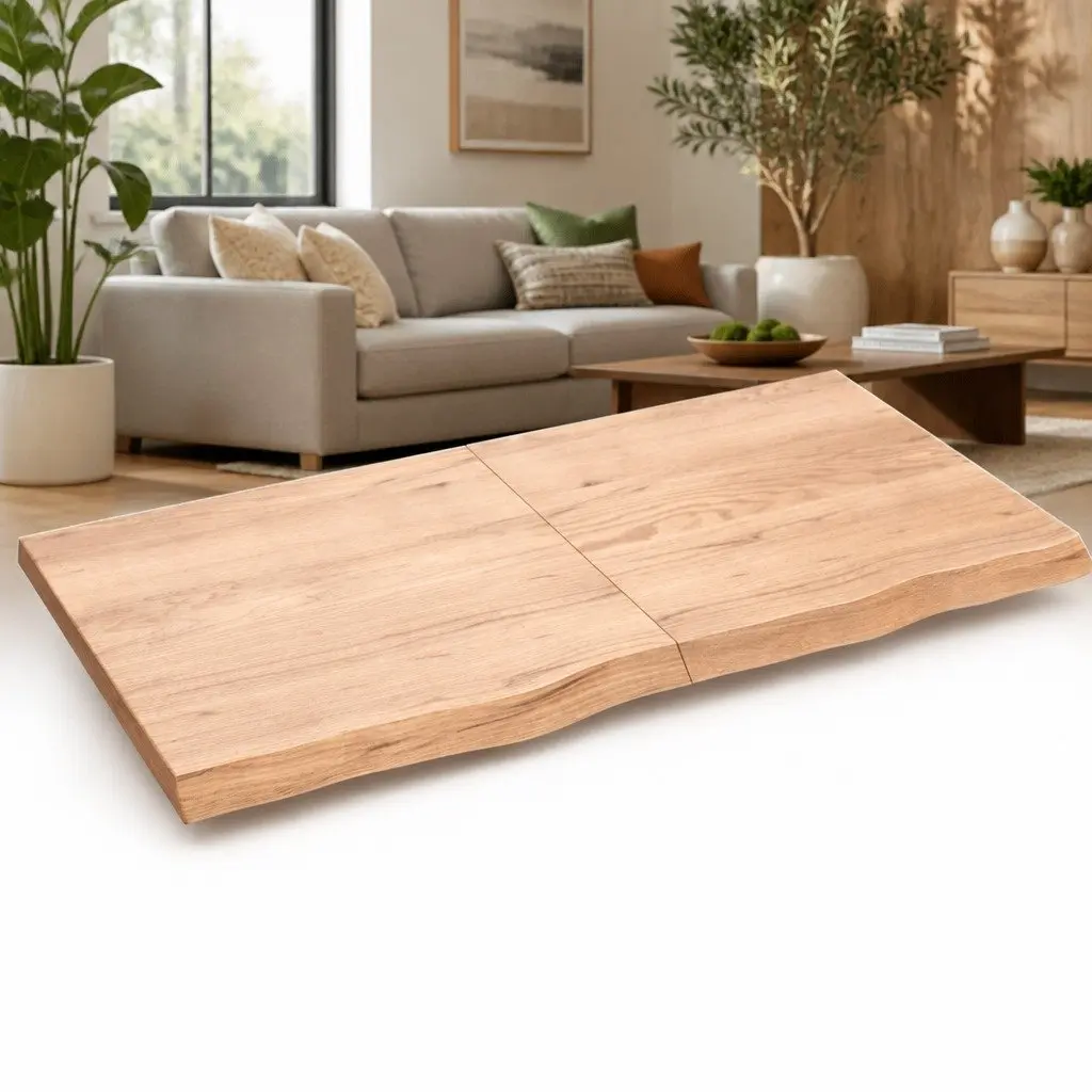 Wall Shelf Rustic Storage 120x60cm Light Brown Solid Oak Wood