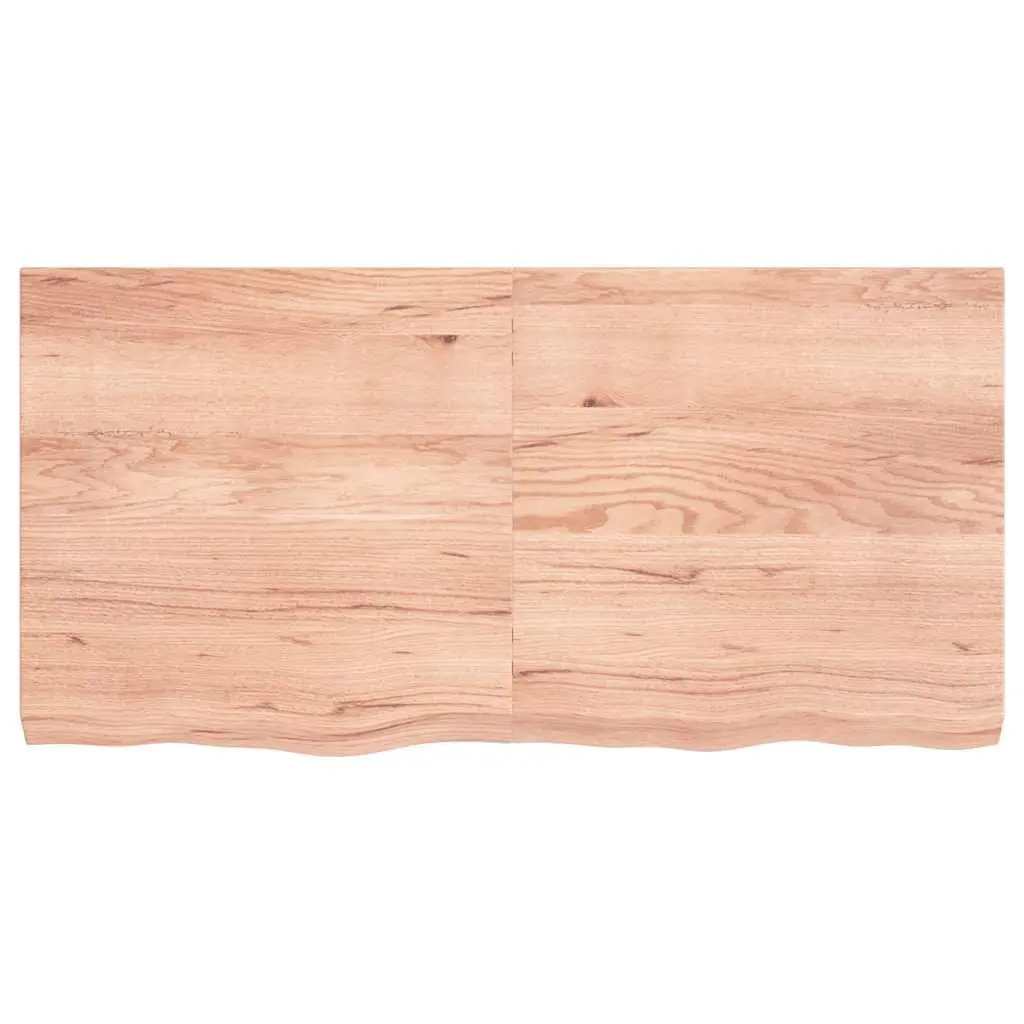 Wall Shelf Oak Solid Wood Rustic Brown Storage Folding Design 120x60cm