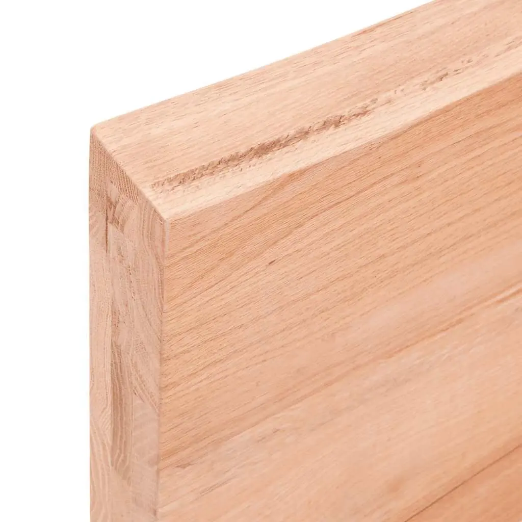 Wall Shelf Brown Solid Oak Wood Folding Storage Rustic Style 140x50cm