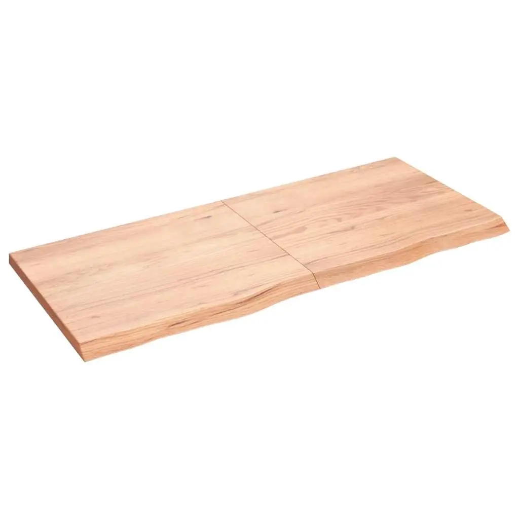 Wall Shelf Solid Oak Wood Rustic Foldable Storage 140x60cm Brown Natural Live
