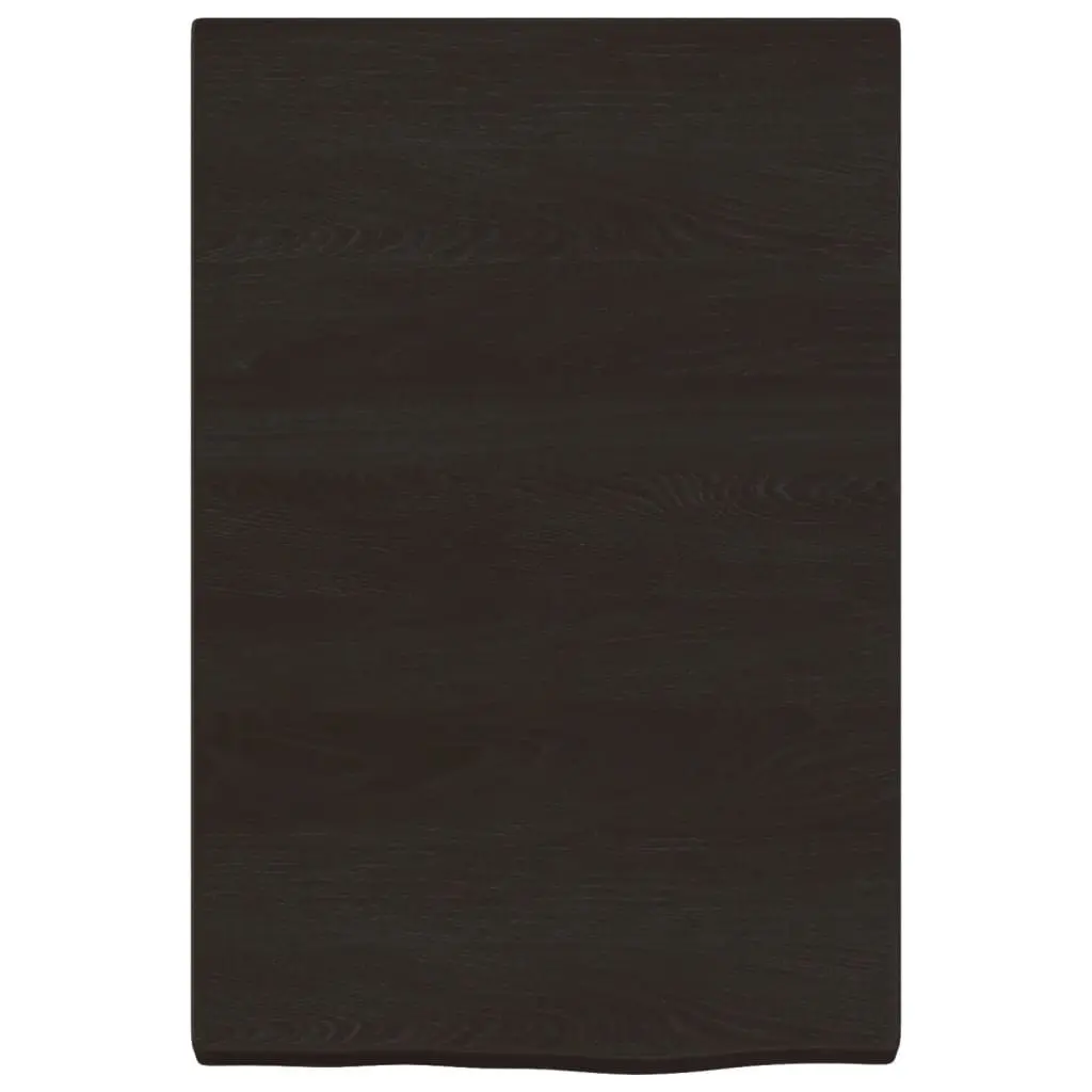 Dark Brown Oak Wall Shelf