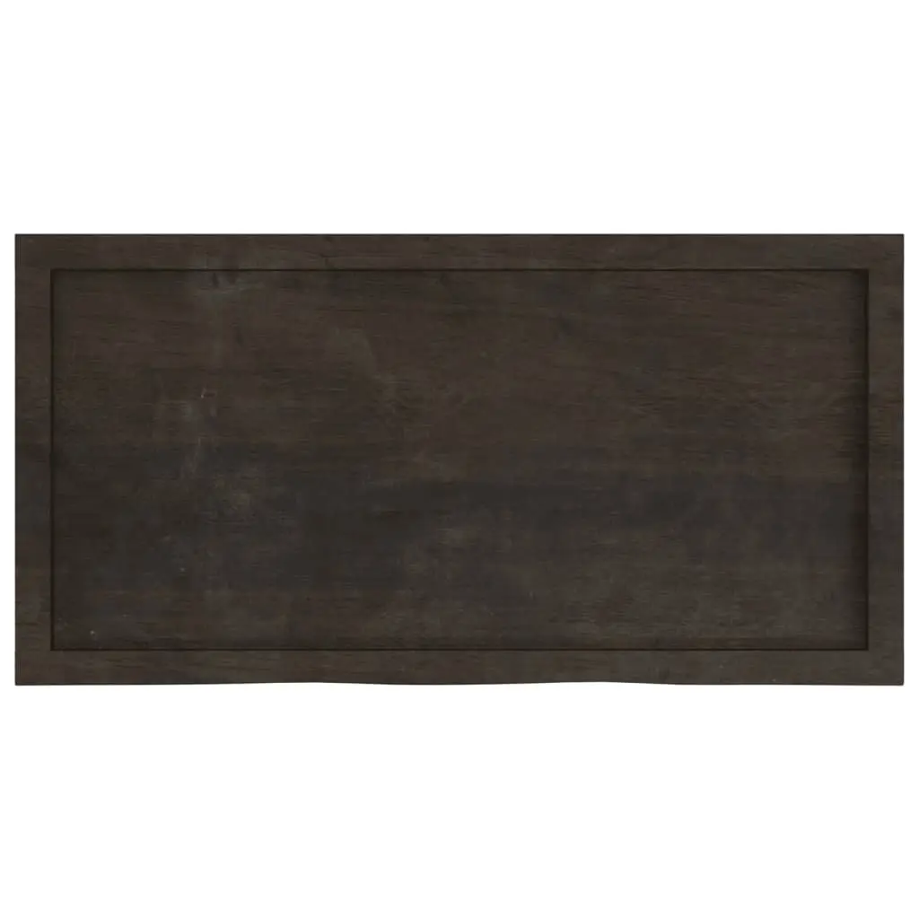 Dark Oak Wood Wall Shelf with Live Edge