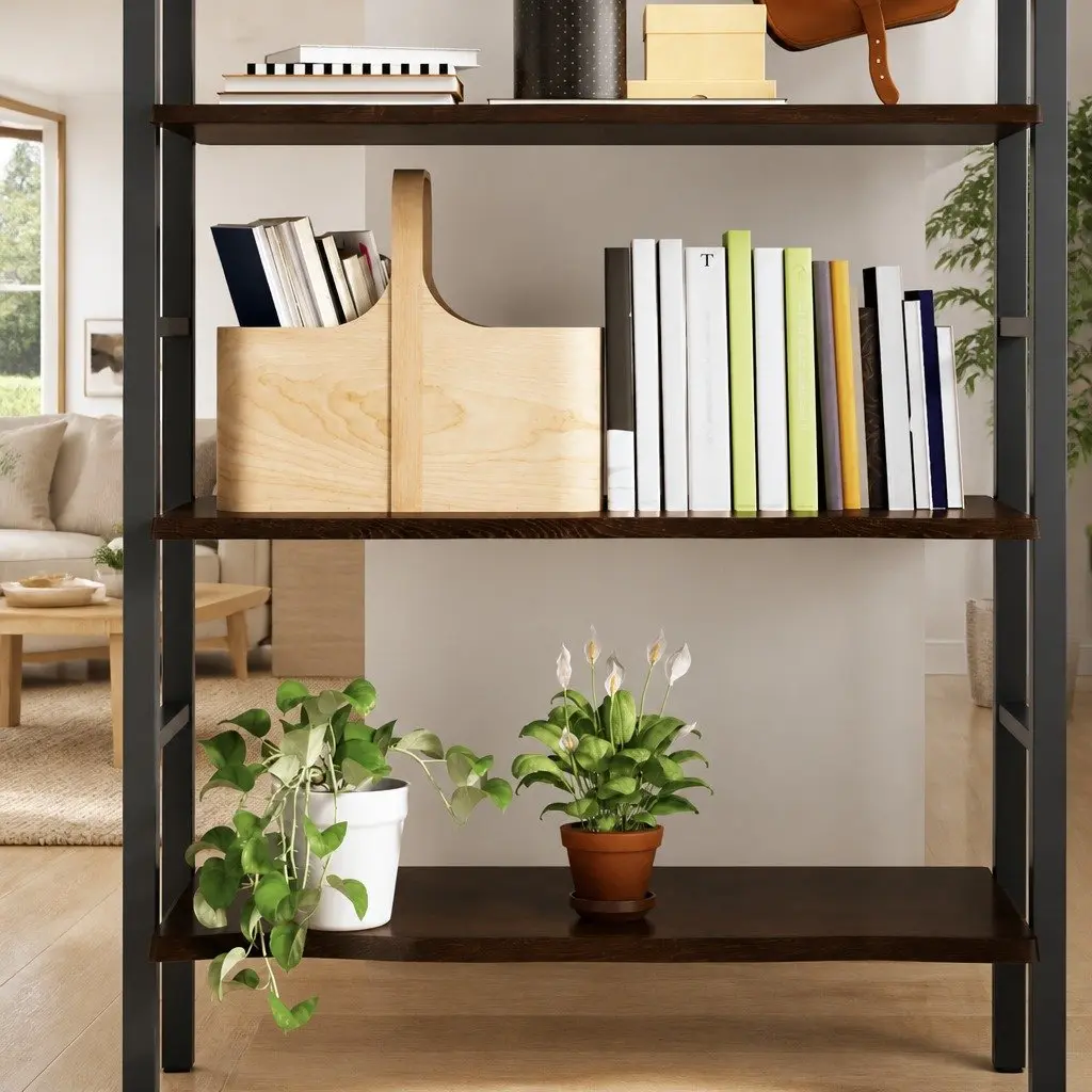 Wall Shelf Storage 100x60x2 cm Dark Brown Oak Solid Wood Rustic