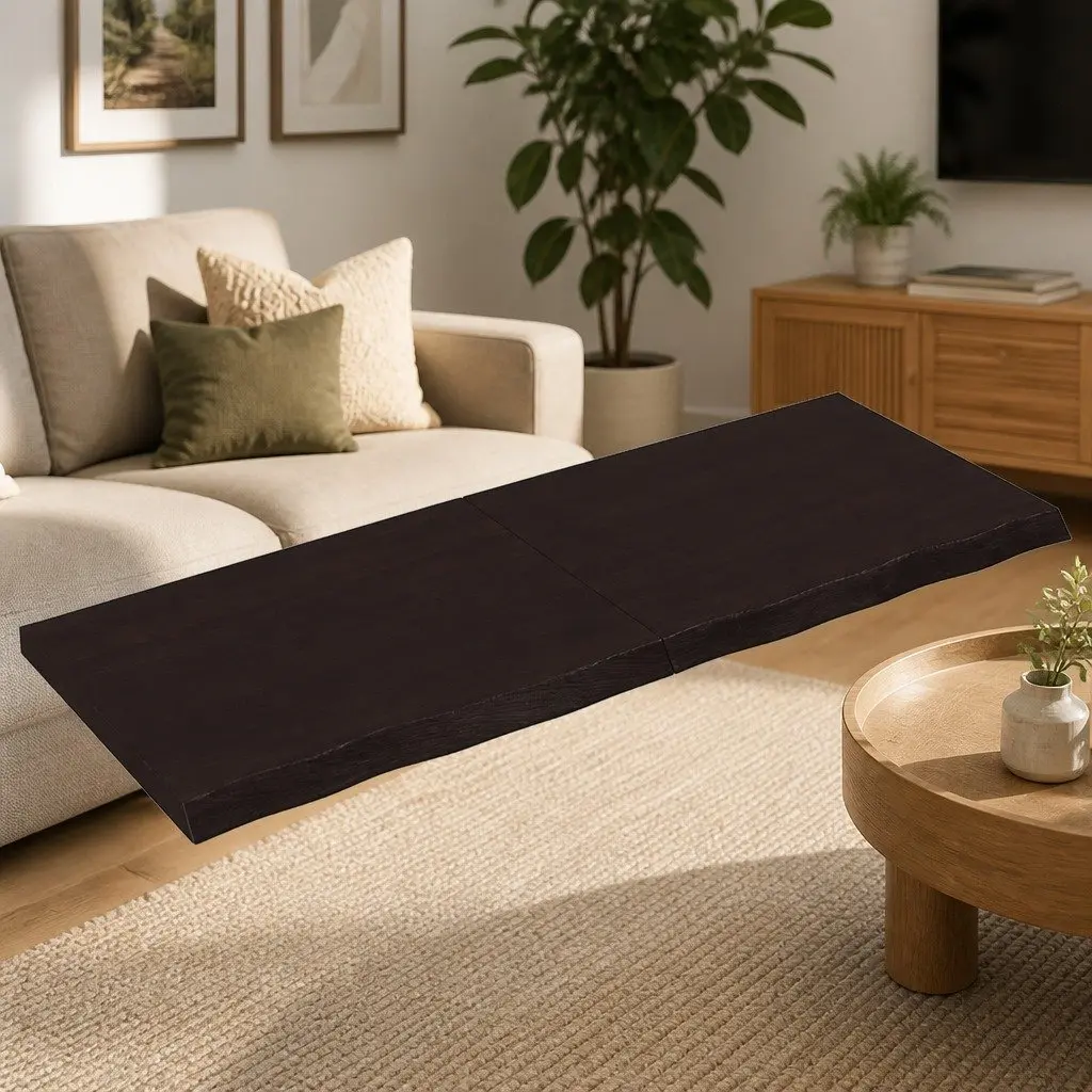 Wall Shelf in Dark Brown Oak