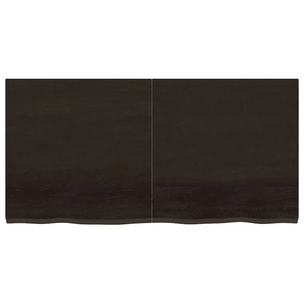 Dark Brown Oak Wall Shelf 120x60cm