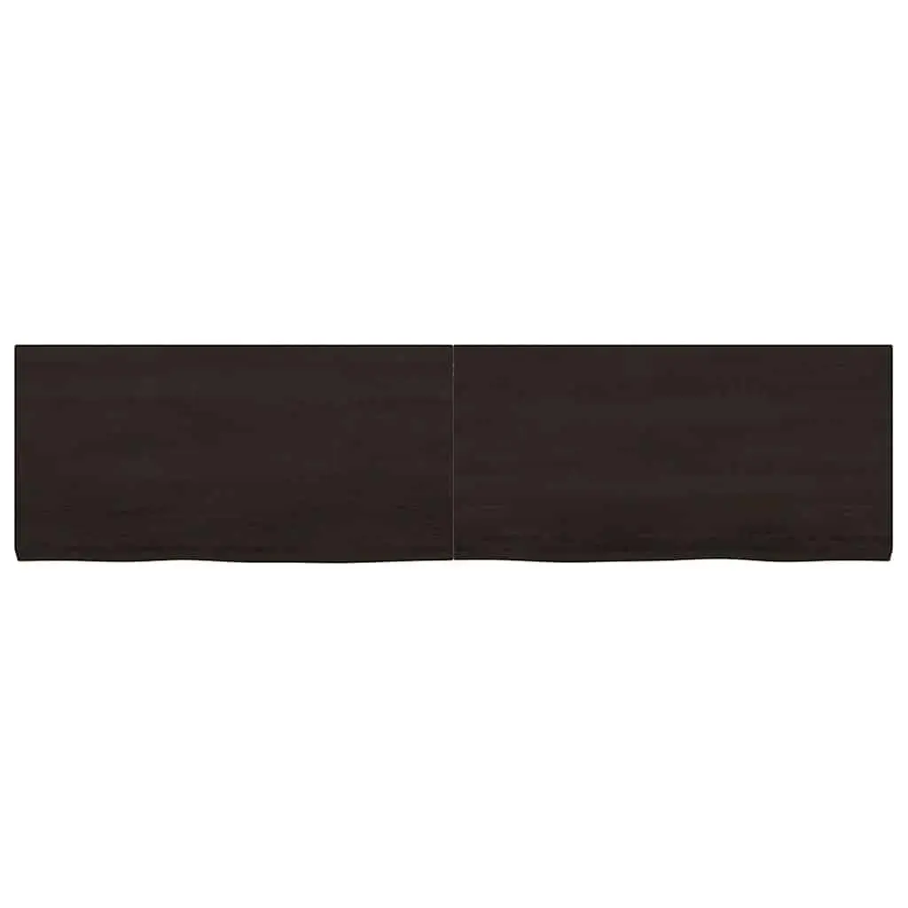 Wall Shelf Rustic Brown Solid Oak Foldable Storage Ledge 160x40cm