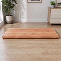 Solid Oak Wood Live Edge Table Top - 80x50x2 cm