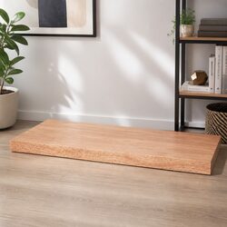 Quality Solid Oak Live Edge Table Top in Brown