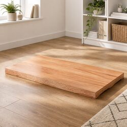 Quality Solid Oak Wood Table Top with Live Edge Design