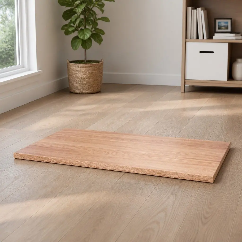 Table Top Solid Oak Wood Live Edge 100x60x2 cm Light Brown