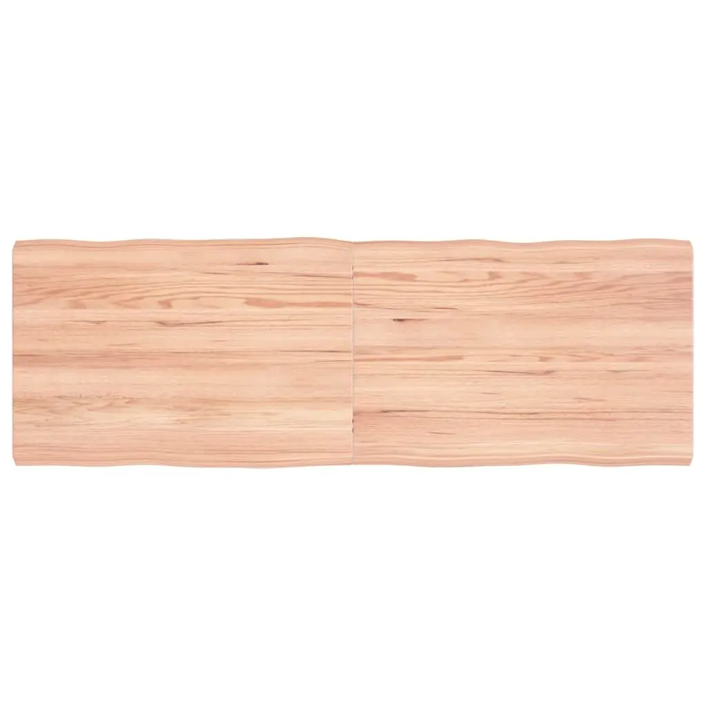 Wooden Table Top Live Edge Solid Oak Brown Treated Folding Replacement Desk