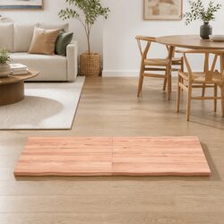 Durable Brown Oak Table Top 140x40cm with Live Edge