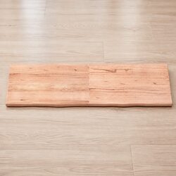 Warm Solid Oak Table Top 180x50cm with Live Edge Charm