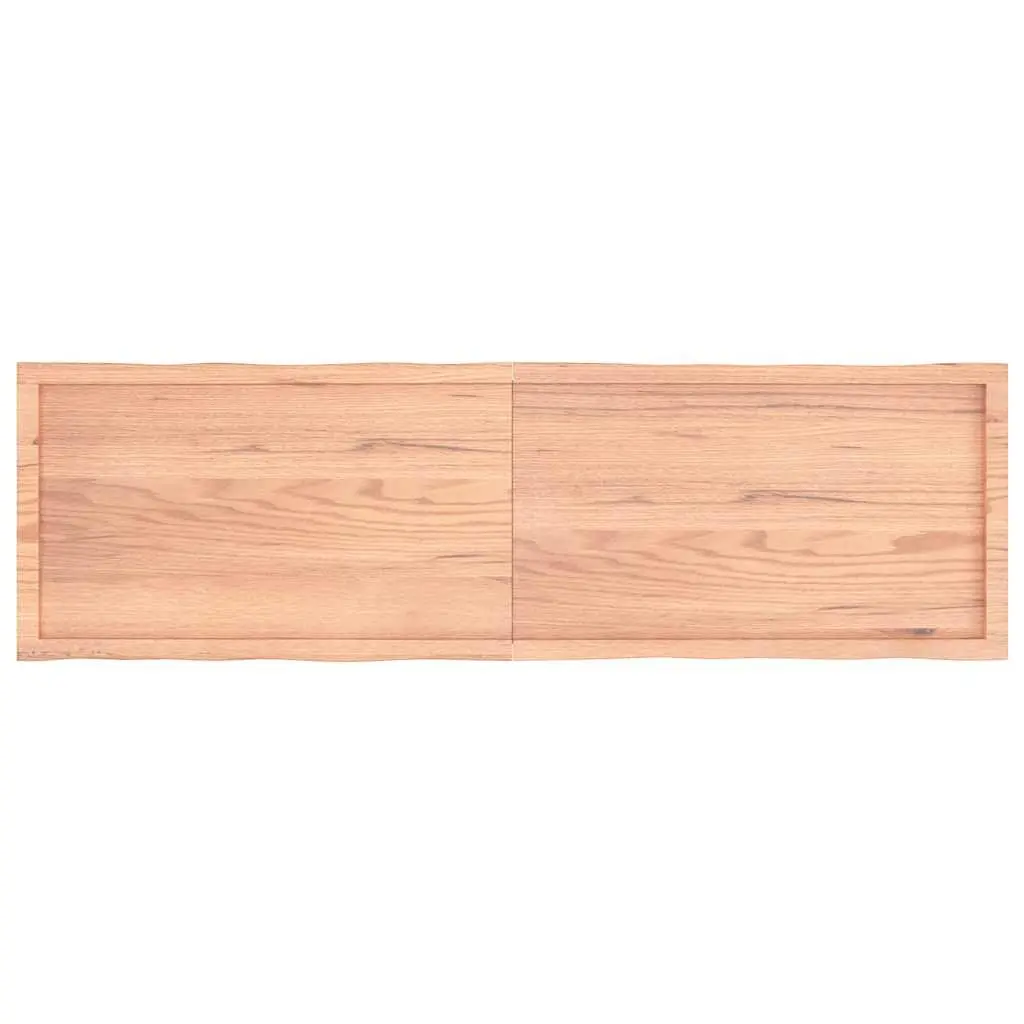 Wooden Table Top Replacement 180x50cm Solid Oak Live Edge Foldable Brown