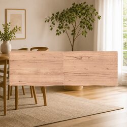 Handcrafted Brown Oak Table Top 180x60cm for Functional Style